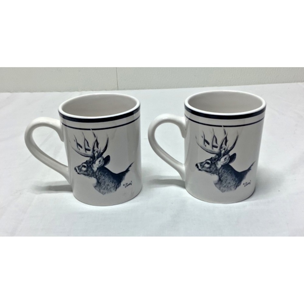 Gander Mountain Al Agnew Stag Deer Mugs Quantity 2